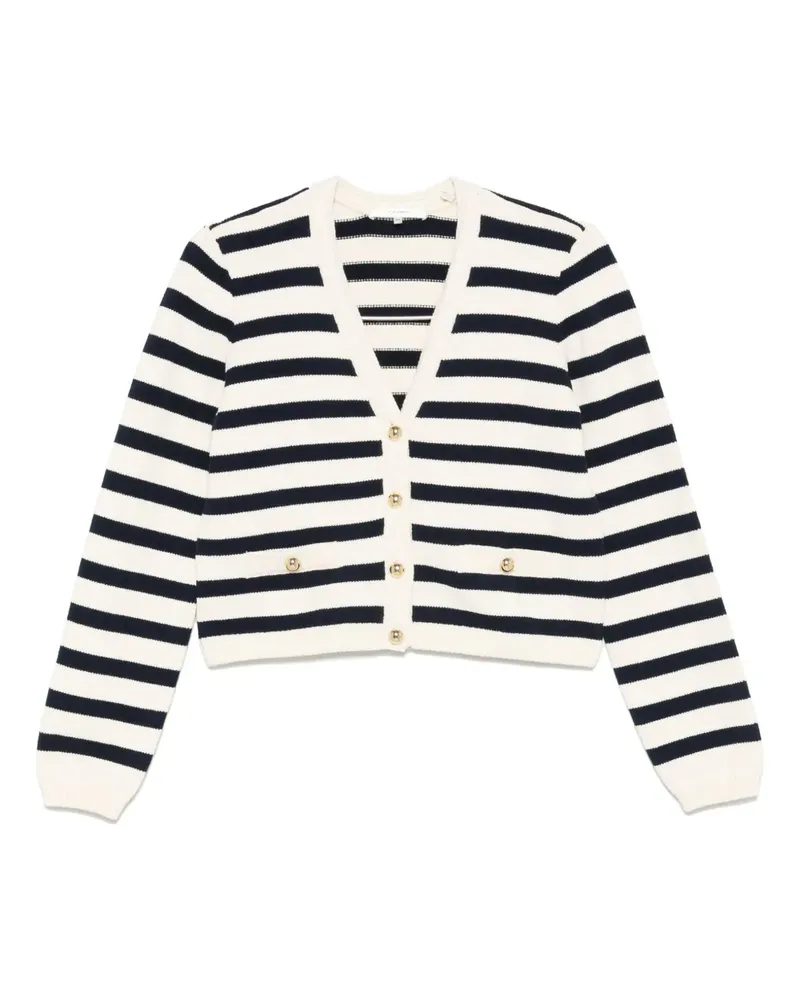 Frame Denim Gestreifter Cardigan - Nude Nude