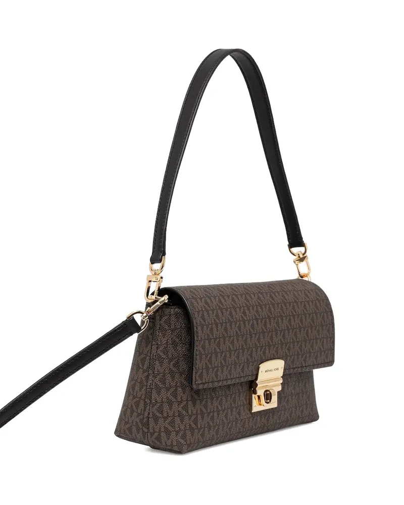 Michael Kors Schultertasche mit ikonischem Logo-Print - Braun Braun