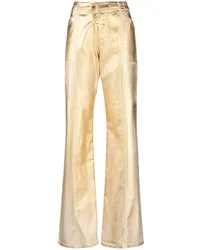 Tom Ford Gerade Hose im Metallic-Look Gold