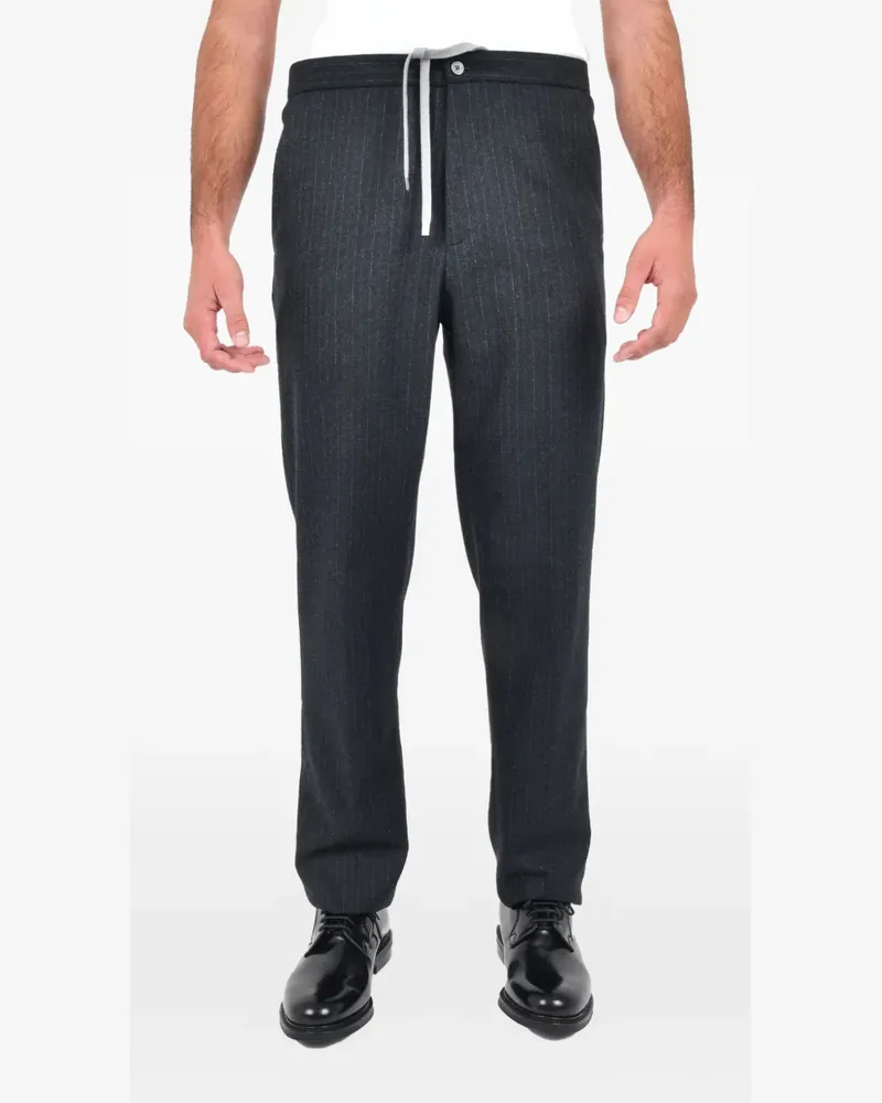Boglioli pinstripe drawstring trousers - Grau Grau