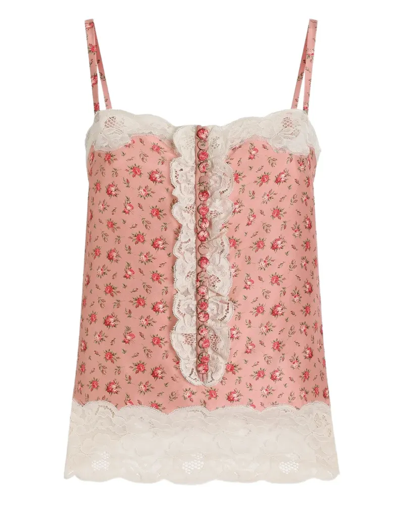 Dolce & Gabbana Top mit Print - Rosa Rosa