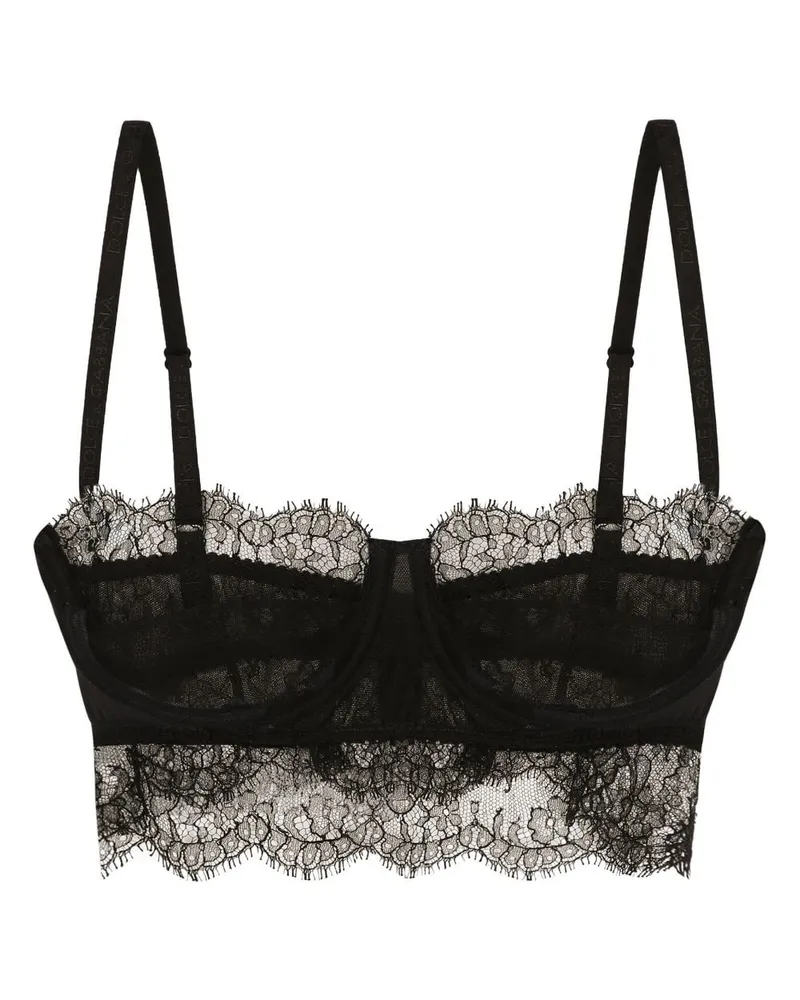 Dolce & Gabbana Balconette-BH aus Chantilly-Spitze - Schwarz Schwarz