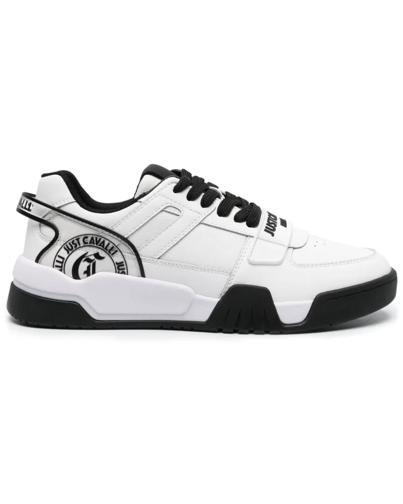 Just Cavalli Klobige Sneakers mit Logo-Riemen - Weiß Weiß