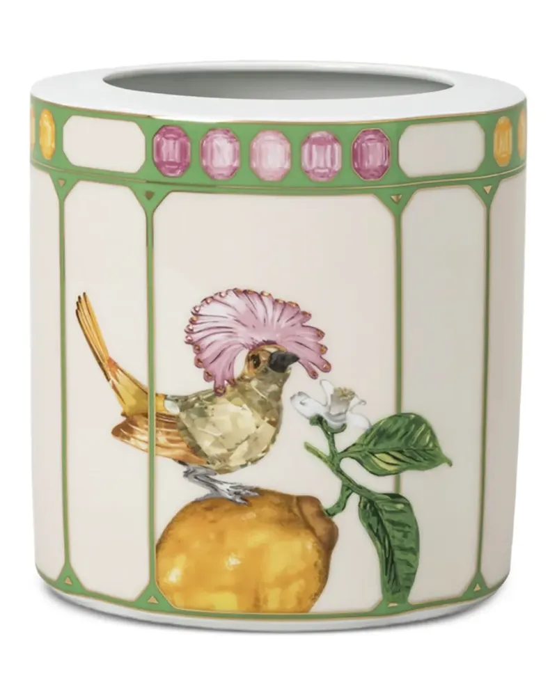 Swarovski x Rosenthal Idyllia Vase mit Blumen-Print (16,1cm) - Nude Nude