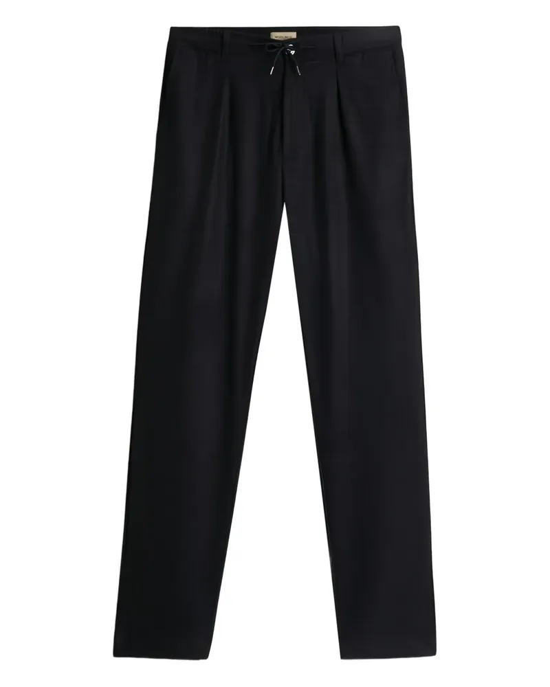 Woolrich Milton Flanellhose mit Kordelzug - Schwarz Schwarz