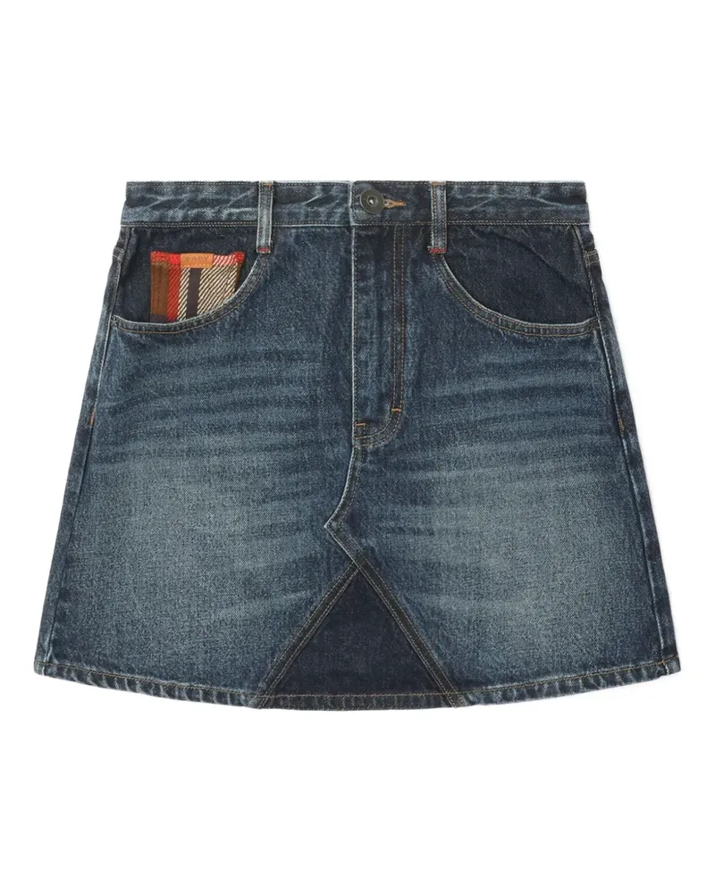 BAPE Minirock mit Shadow-Patch - Blau Blau