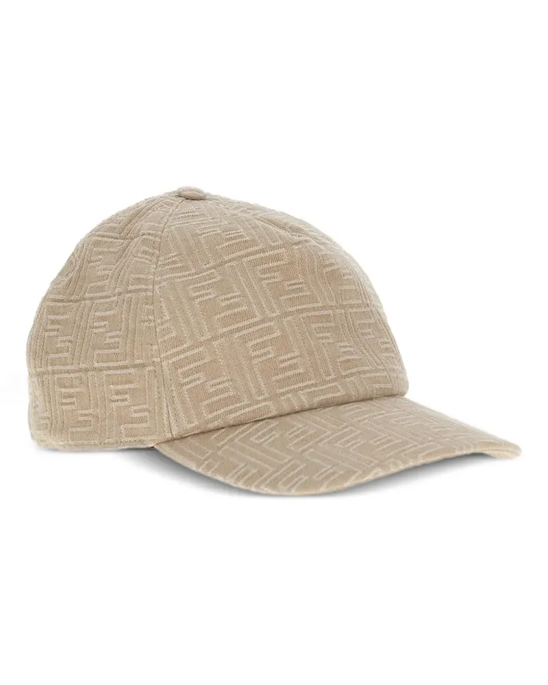 Fendi Baseballkappe mit FF - Nude Nude