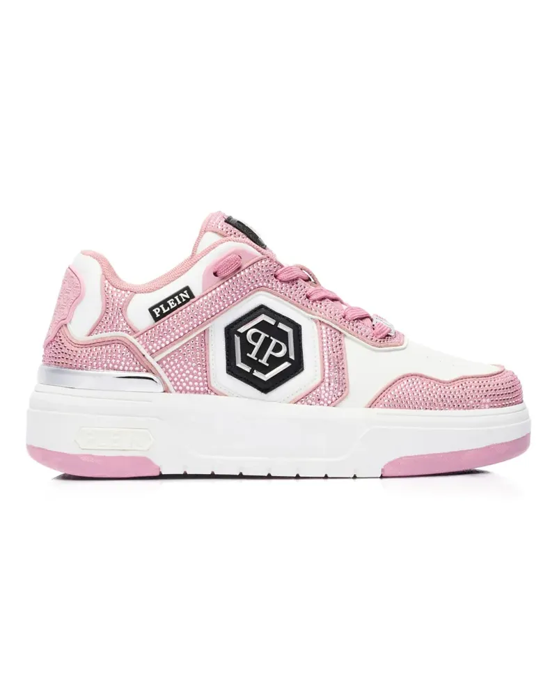 Philipp Plein Sk8R Sneakers mit Strass - Weiß Weiß