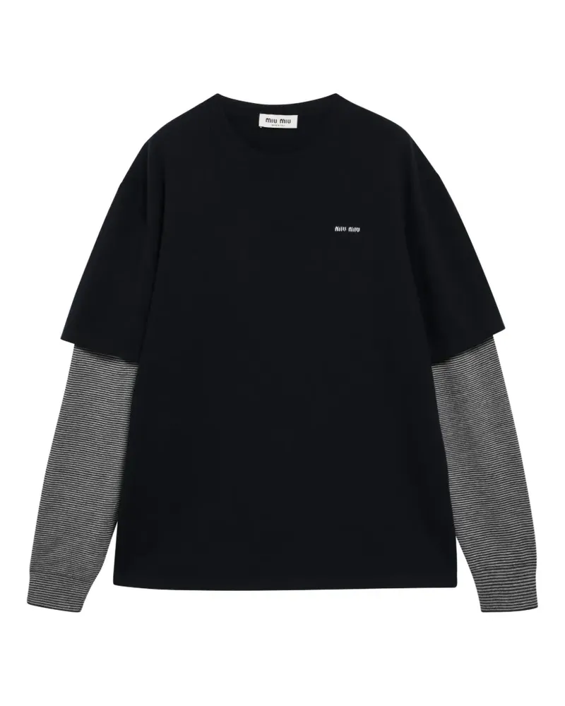 Miu Miu Pullover aus Wolle und Kaschmir - Blau Blau