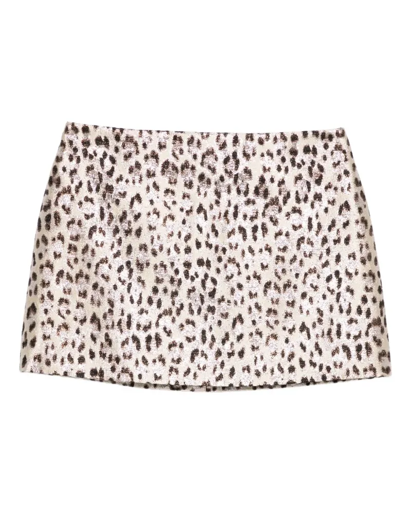 P.A.R.O.S.H. P.A.R.O H. Minirock mit Leoparden-Print - Nude Nude