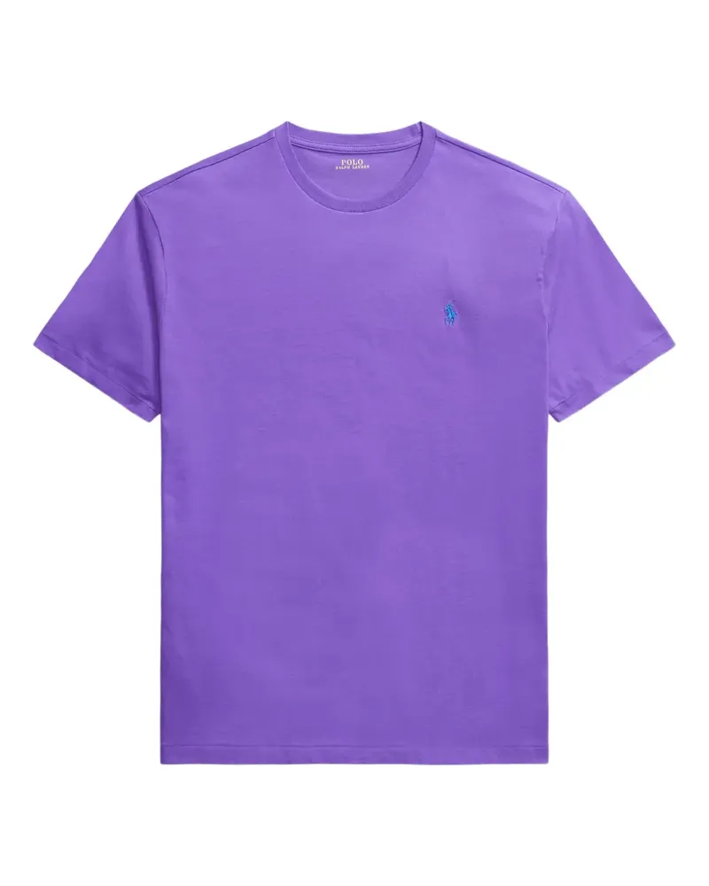 Ralph Lauren T-Shirt mit Logo-Stickerei - Violett Violett