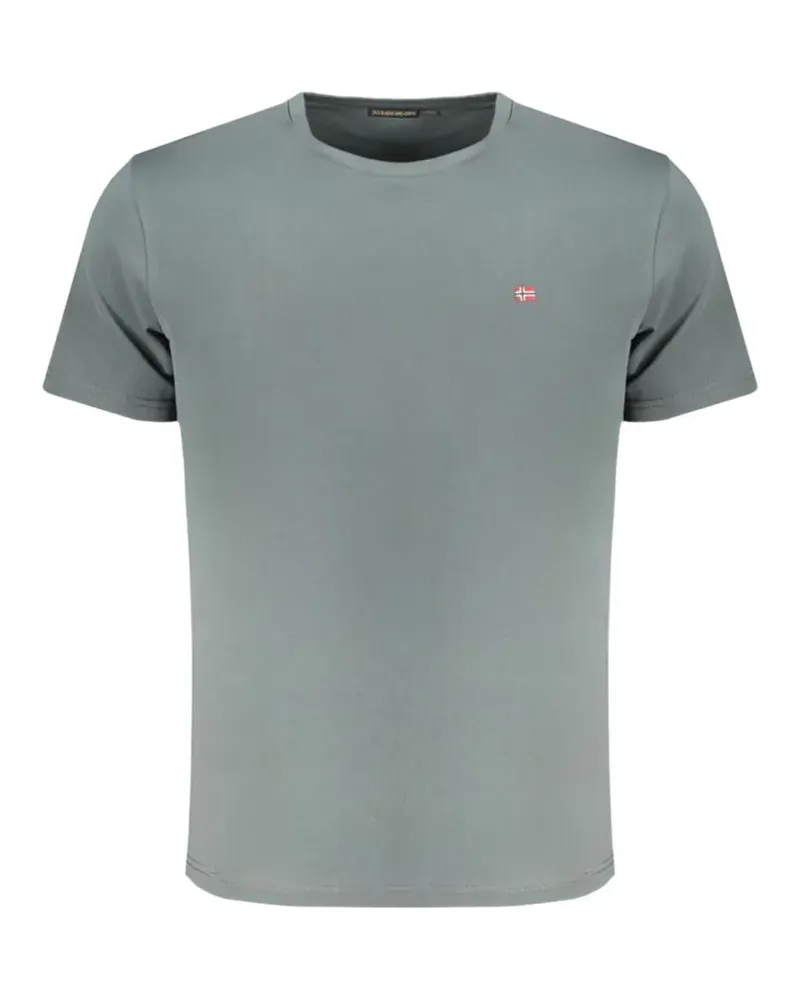 Napapijri T-Shirt mit Logo-Patch - Grün Grün