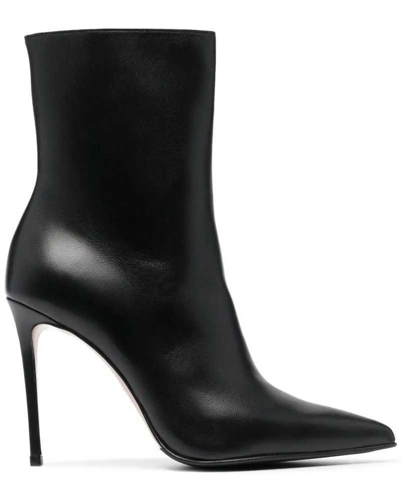 Le Silla Stiefeletten aus Leder 110mm - Schwarz Schwarz