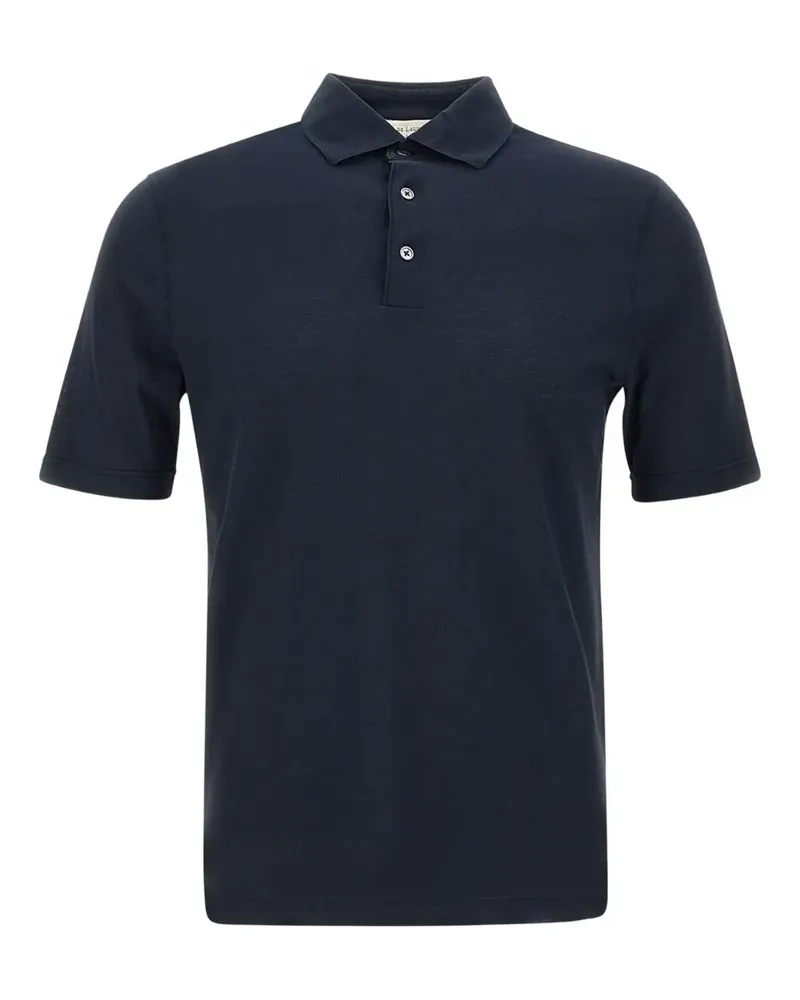 Filippo de Laurentiis Button short-sleeve polo shirt - Blau Blau