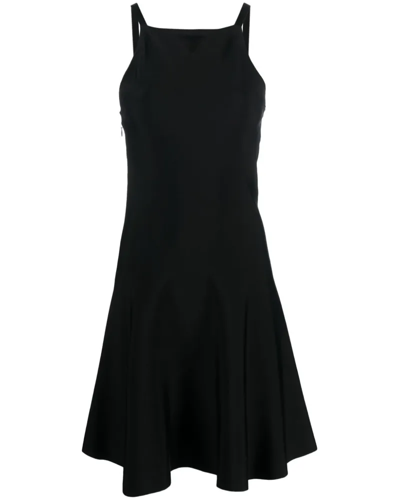 Prada Ausgestelltes Minikleid - Schwarz Schwarz