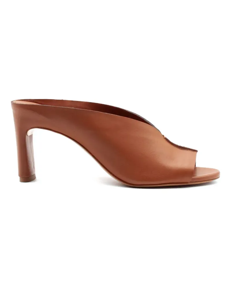 Roberto del Carlo Metis open-toe leather sandals - Braun Braun