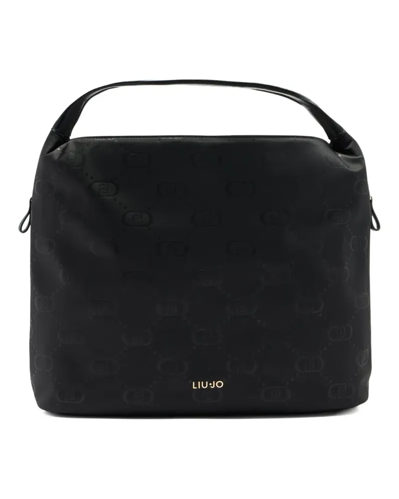 Liu Jo Schultertasche mit Logo-Print - Schwarz Schwarz