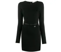 Minikleid mit Gürtel - Schwarz
