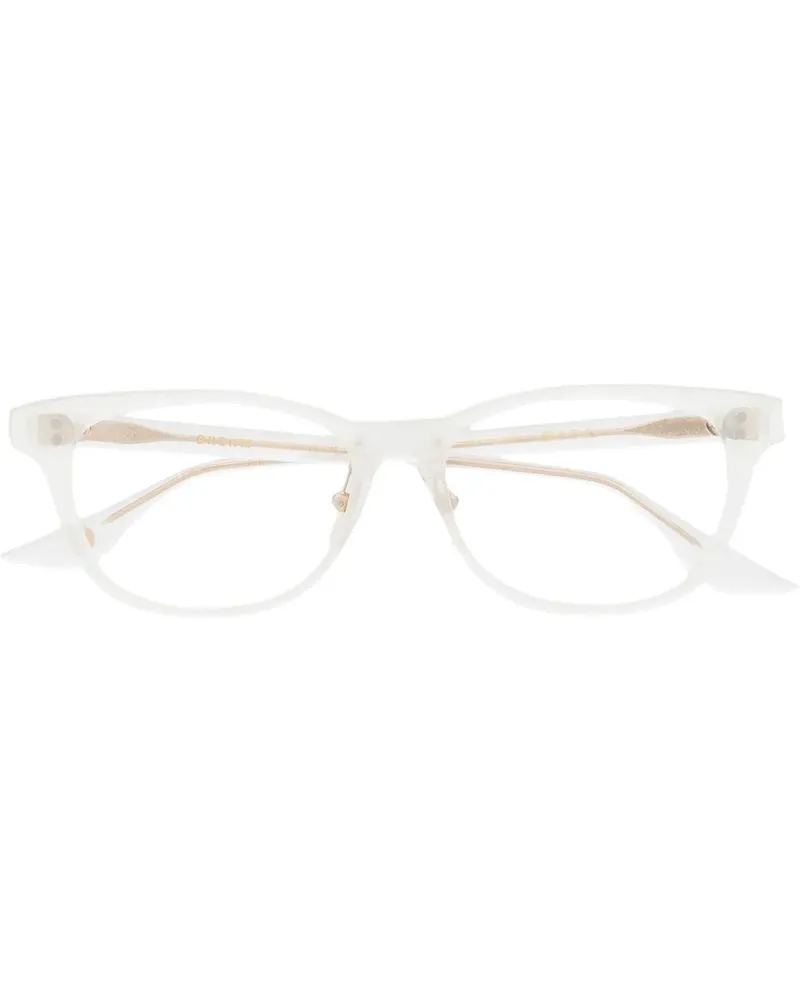 DITA Brille mit breitem Gestell - Weiß Weiß