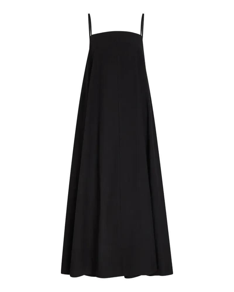 Studio Nicholson Maxikleid mit Spaghettiträgern - Schwarz Schwarz