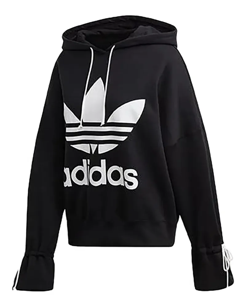 adidas Hoodie mit Logo - Schwarz Schwarz