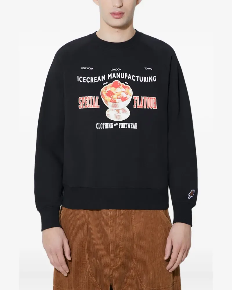 ICECREAM Sweatshirt mit grafischem Print - Schwarz Schwarz