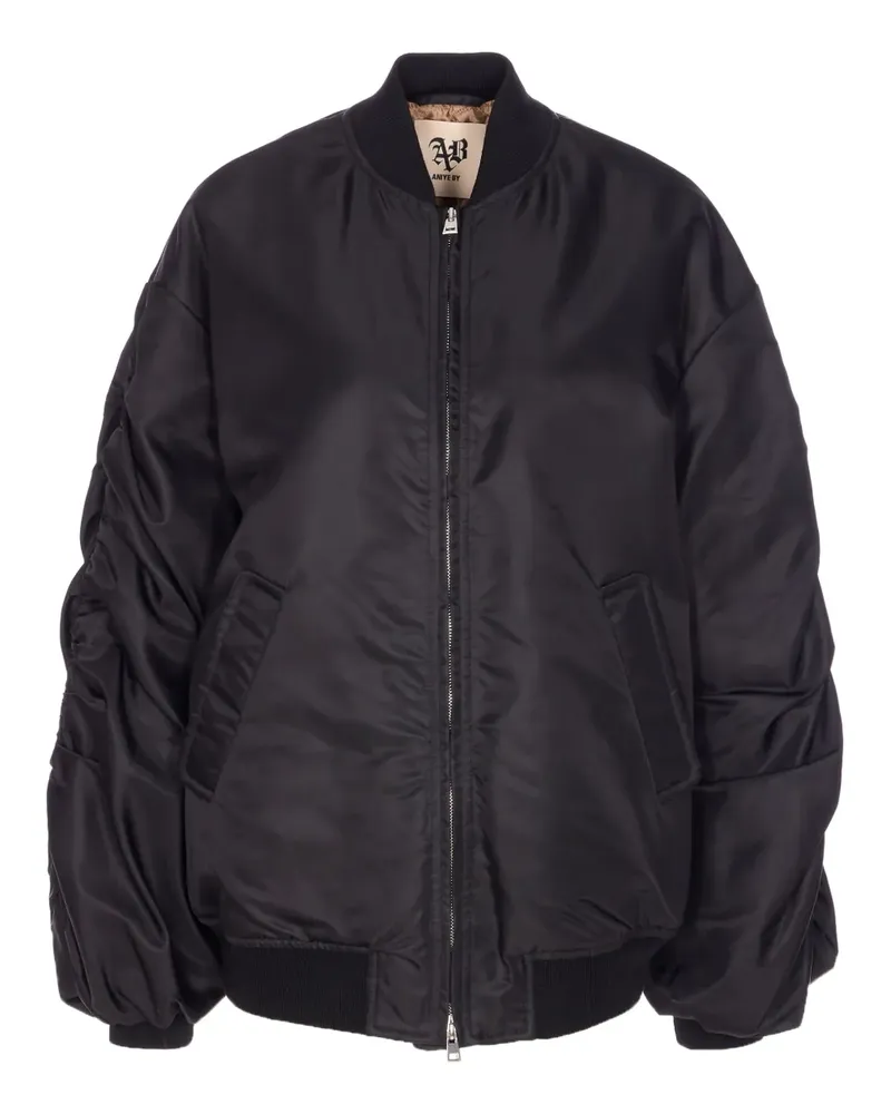 Aniye By Kate balloon-sleeve bomber jacket - Schwarz Schwarz