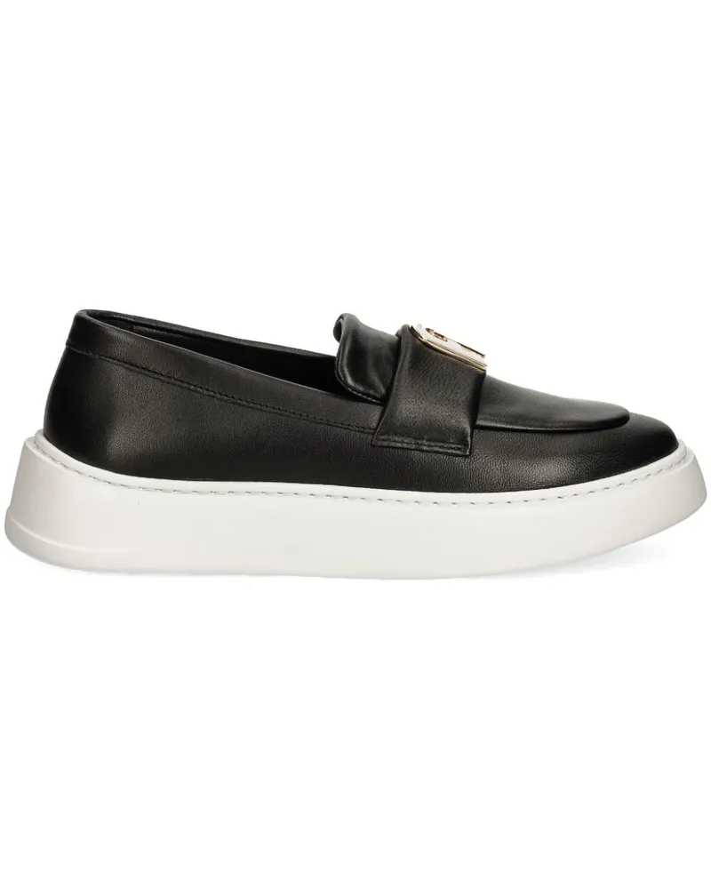 Furla Loafer mit Arch-Motiv - Schwarz Schwarz