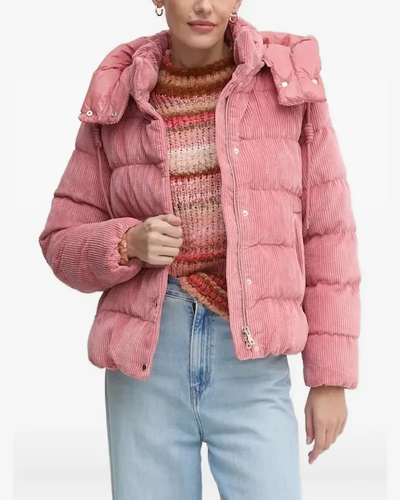 Geox Gesteppte Jacke aus Cord - Rosa Rosa