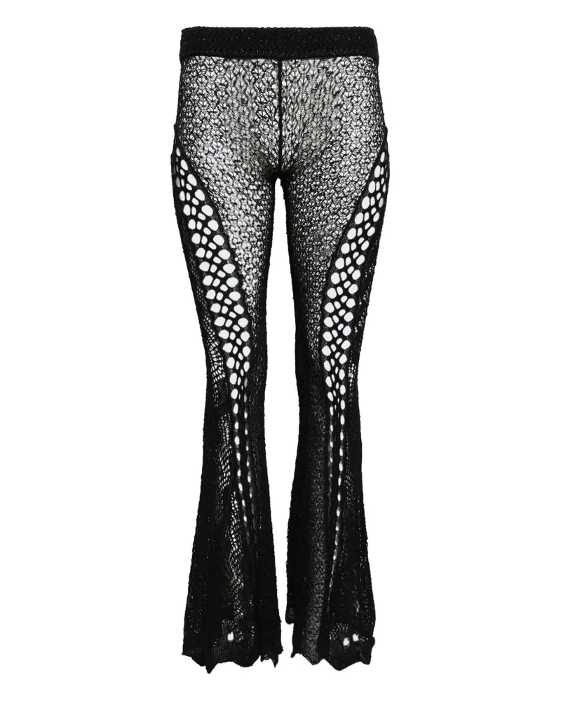 Roberta Einer Gehäkelte Hose - Schwarz Schwarz