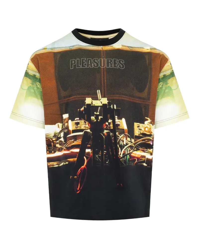 PLEASURES Venue Heavyweight T-Shirt - Schwarz Schwarz