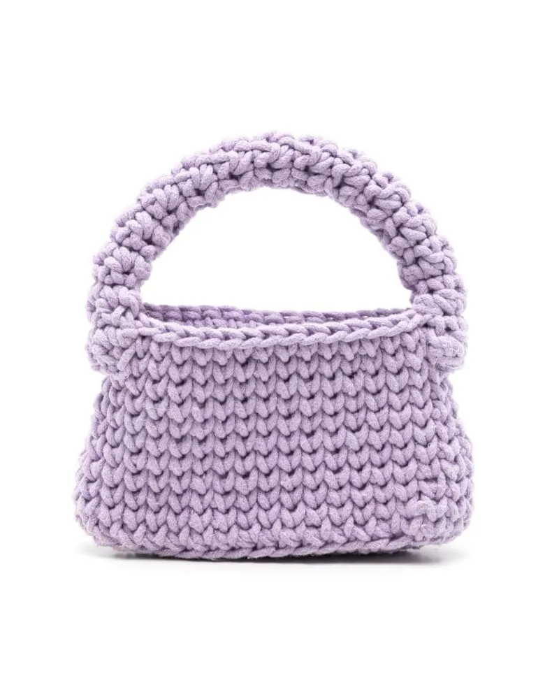 Nannacay Gehäkelte Nicoletta Schultertasche - Violett Violett