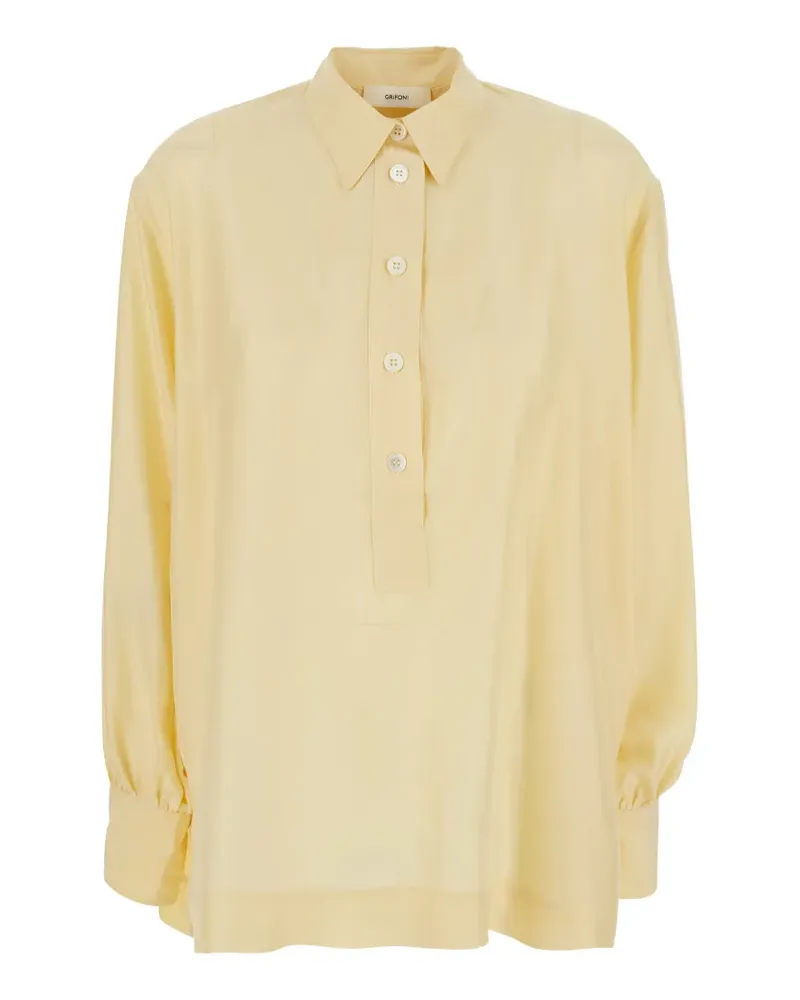 Mauro Grifoni long-sleeve blouse - Gelb Gelb