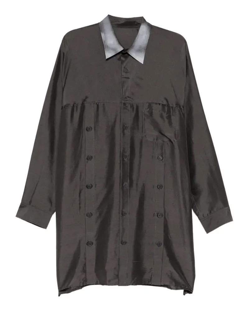 Yohji Yamamoto R-button shirt - Grau Grau