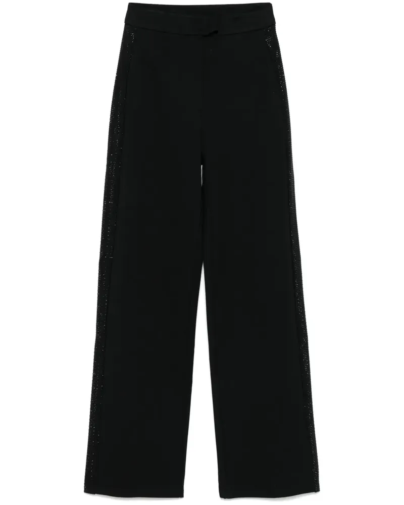 Emporio Armani Hose mit Strass - Schwarz Schwarz