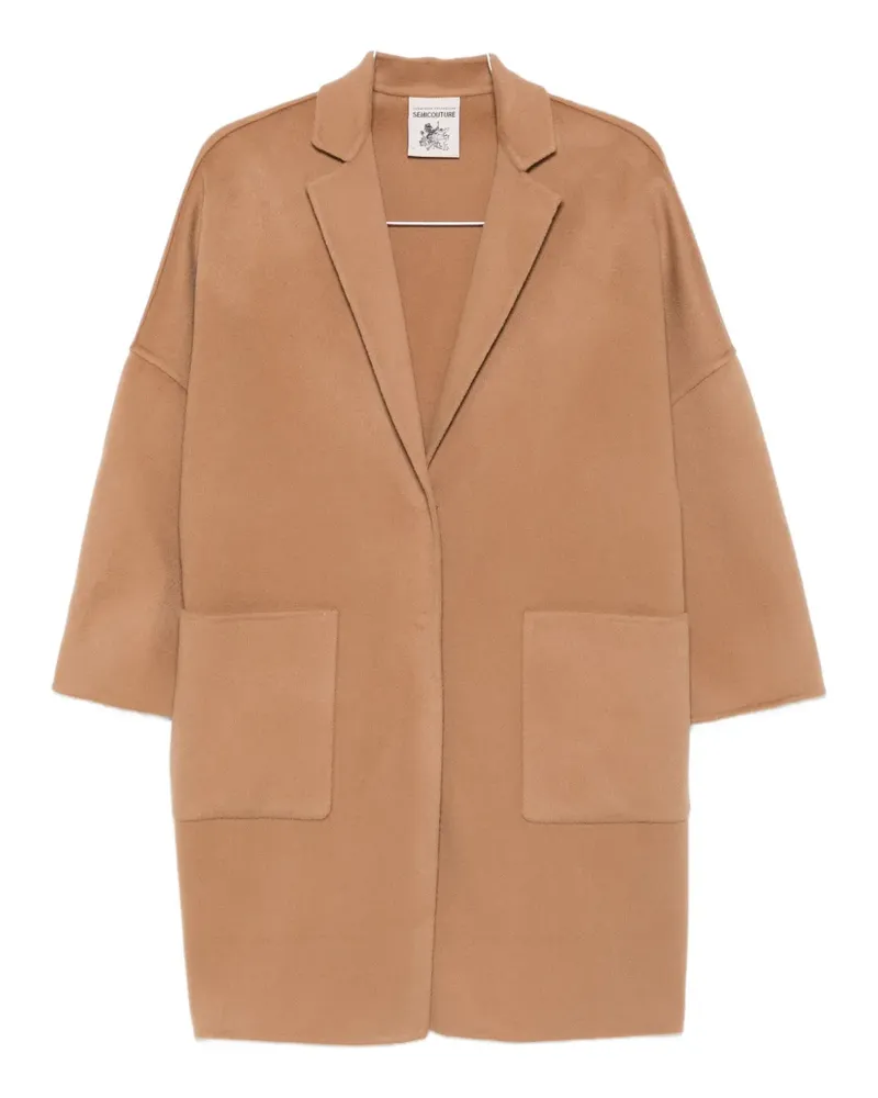 Semicouture Mantel mit aufgesetzten Taschen - Nude Nude