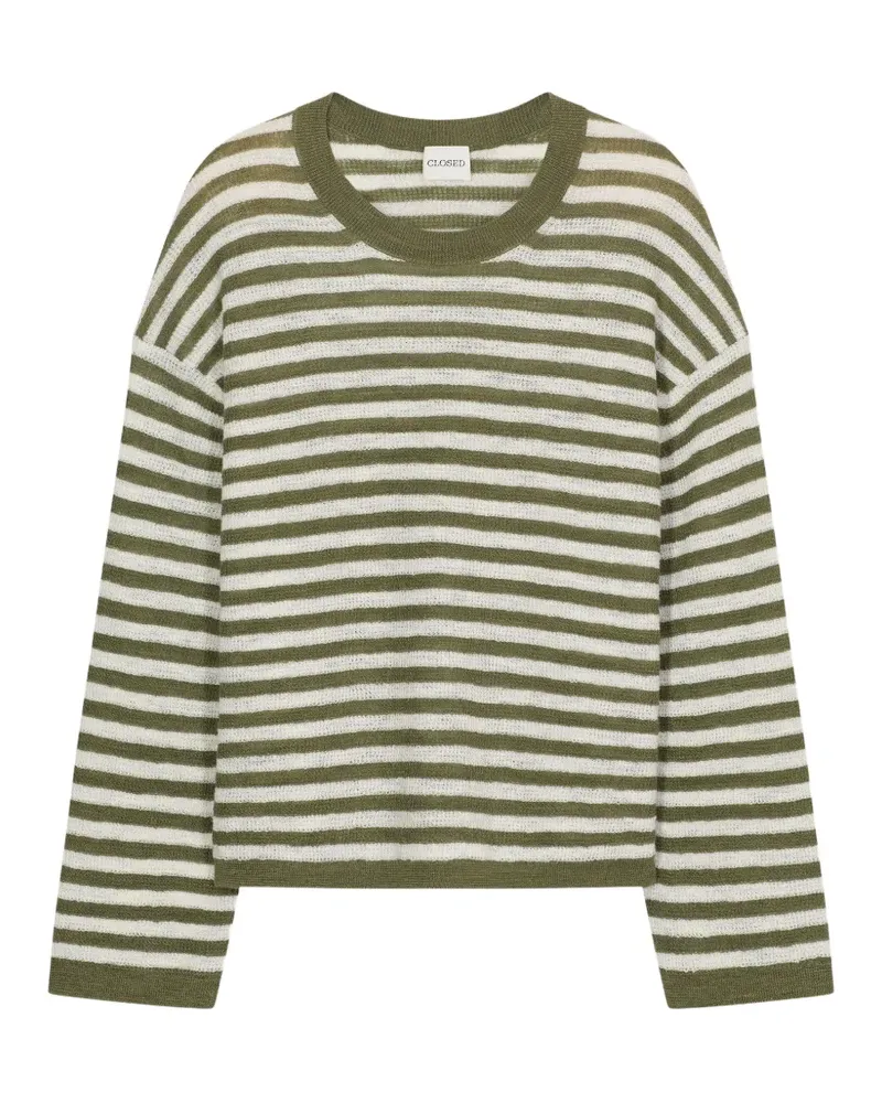 Closed Gestreifter Pullover - Grün Grün