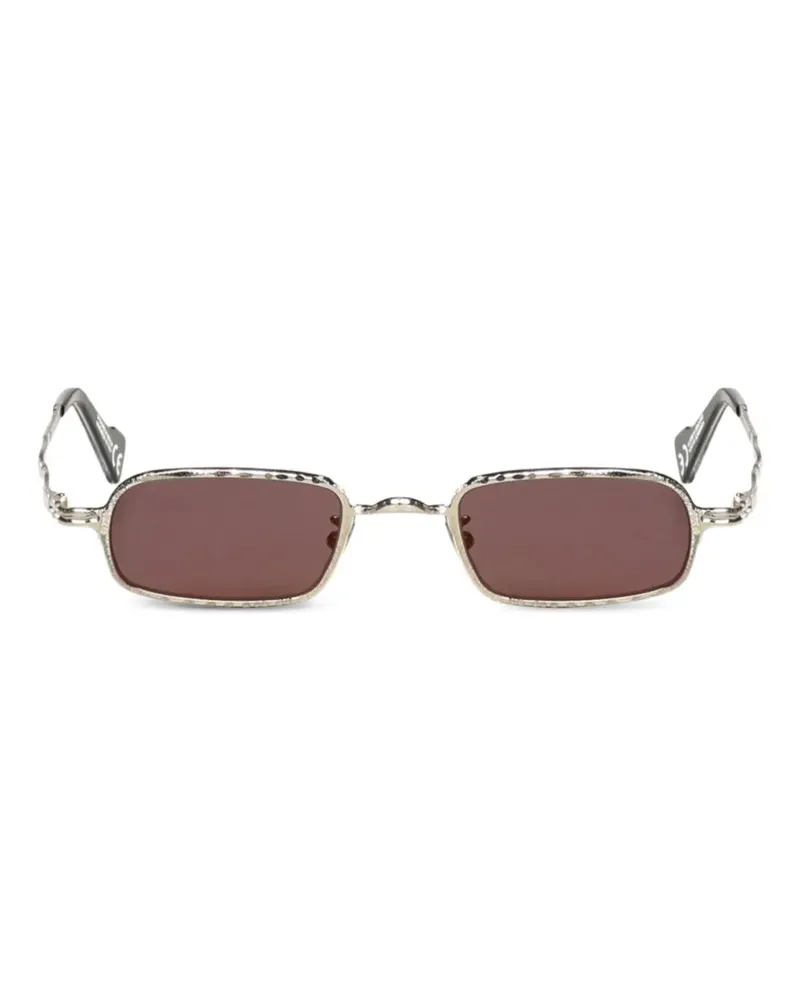 KUBORAUM Z18 Sonnenbrille mit eckigem Gestell - Gold Gold