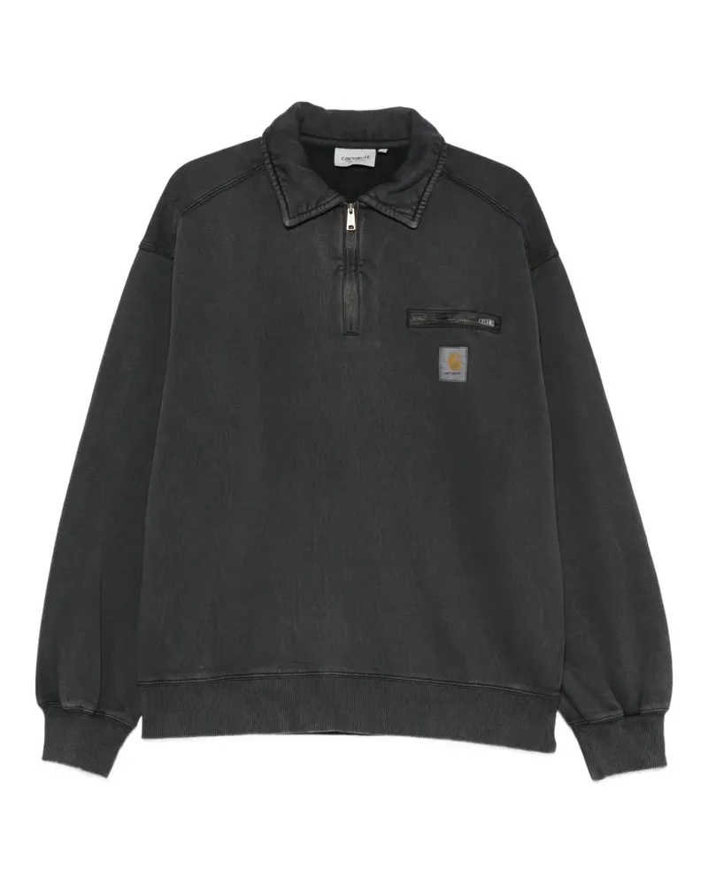 Carhartt WIP Detroit Sweatshirt mit Reißverschluss - Schwarz Schwarz