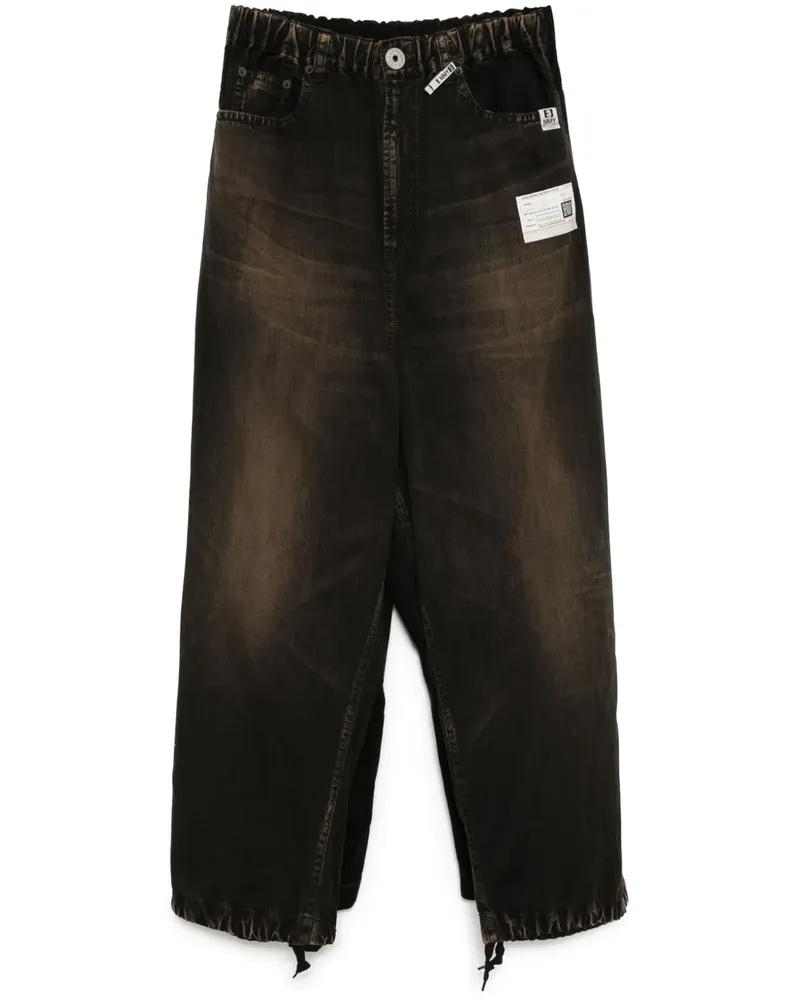 MIHARAYASUHIRO Hose im Layering-Look - Braun Braun