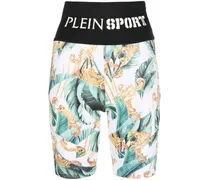 Radlerhose mit Logo-Bund - Weiß