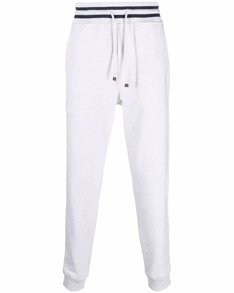 Brunello Cucinelli Schmal zulaufende Jogginghose - Grau Grau