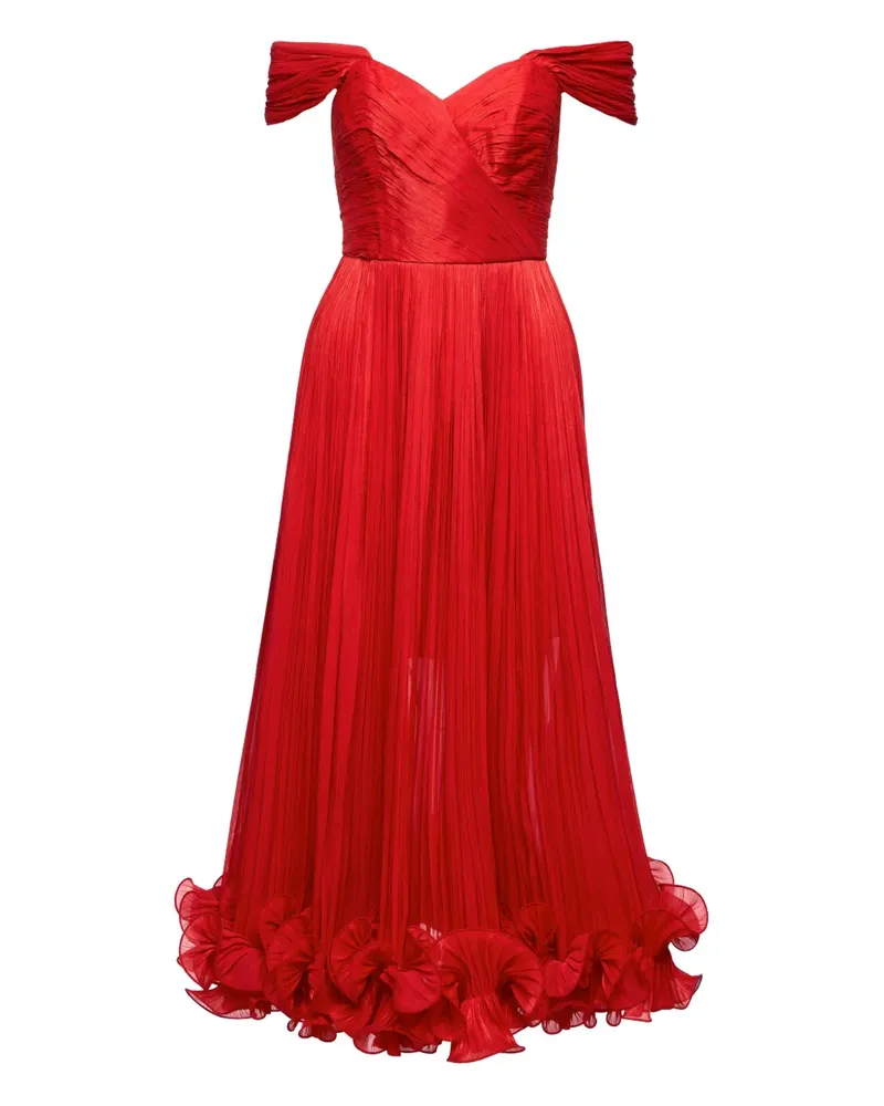 Ana Radu Schulterfreies Kleid - Rot Rot