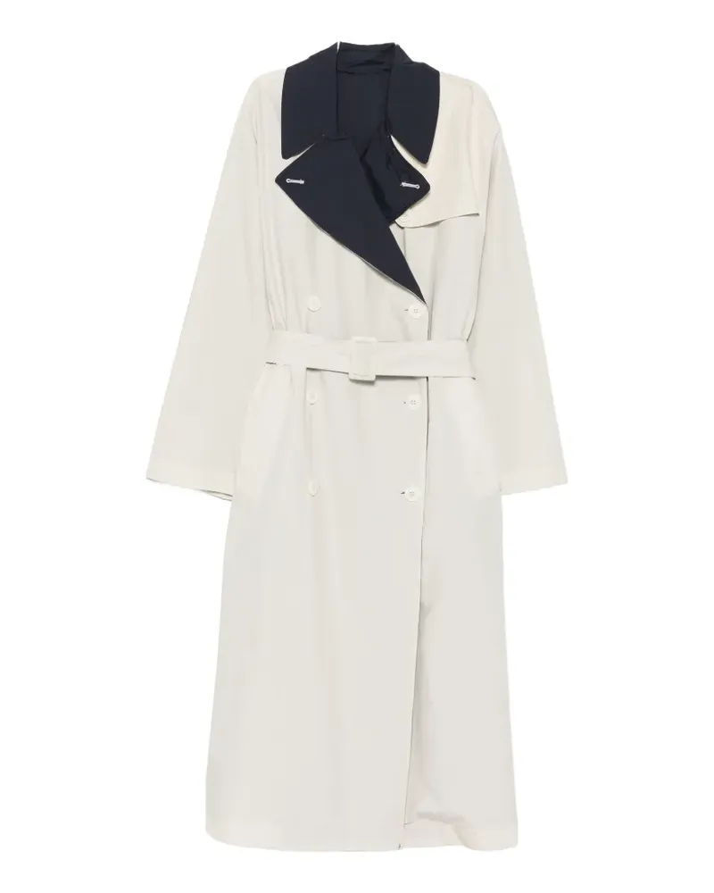 Replay double-breasted belted trench coat - Nude Nude
