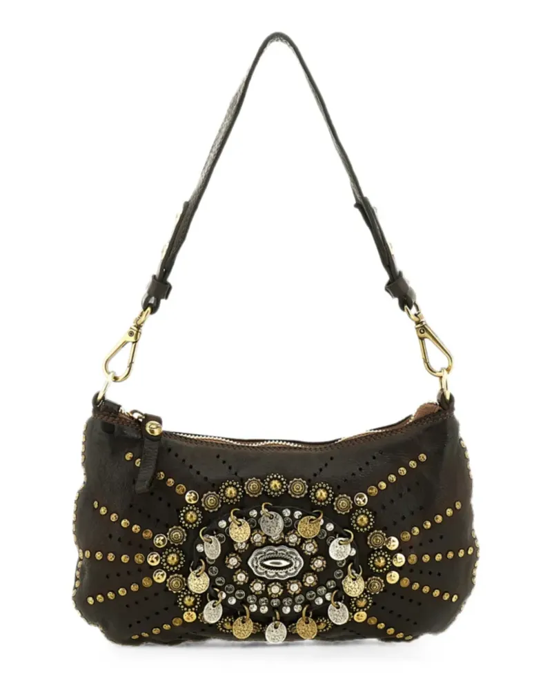 Campomaggi Teresa Schultertasche mit Nieten - Braun Braun