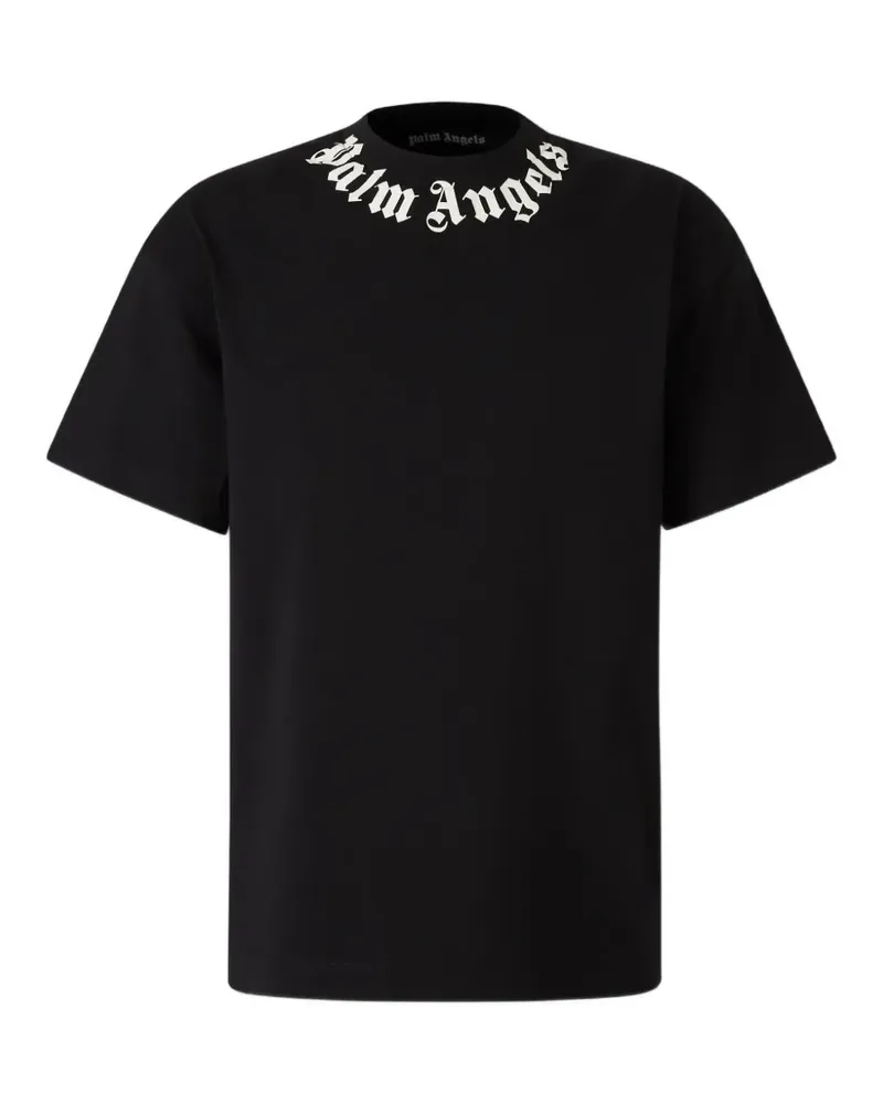 Palm Angels T-Shirt mit Logo-Print - Schwarz Schwarz