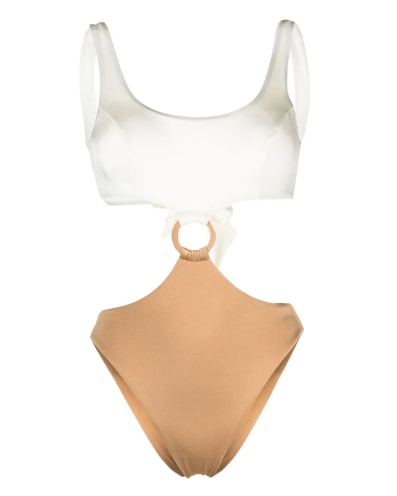 Noire Swimwear Badeanzug mit Cut-Outs - Nude Nude