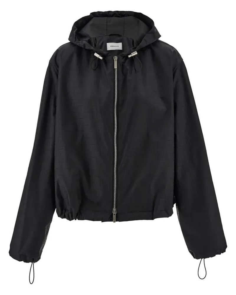 Ferragamo Monogram Windbreaker - Schwarz Schwarz