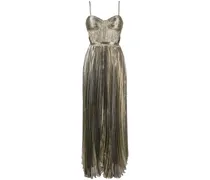 Plissiertes Lethia Abendkleid - Gold