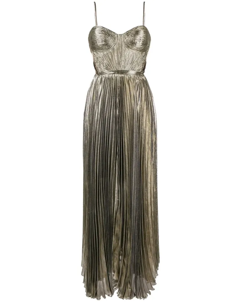 Maria Lucia Hohan Plissiertes Lethia Abendkleid - Gold Gold